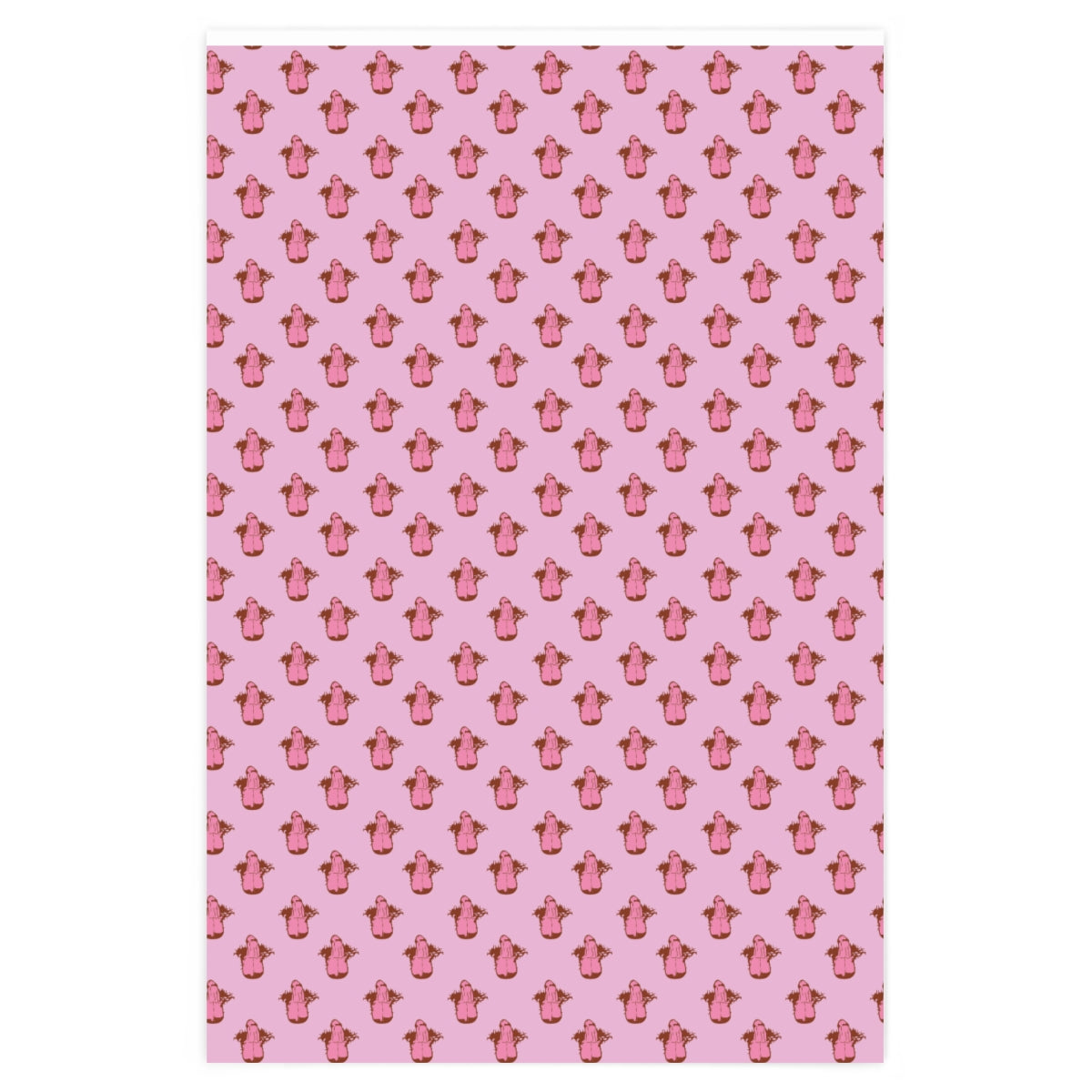 Little Boner! Wrapping Paper - Pink & Red