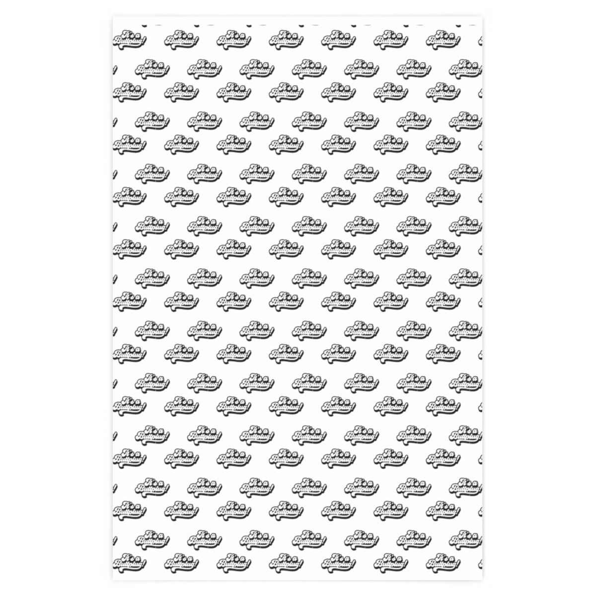 It's a Buttplug! Wrapping Paper - White & Black