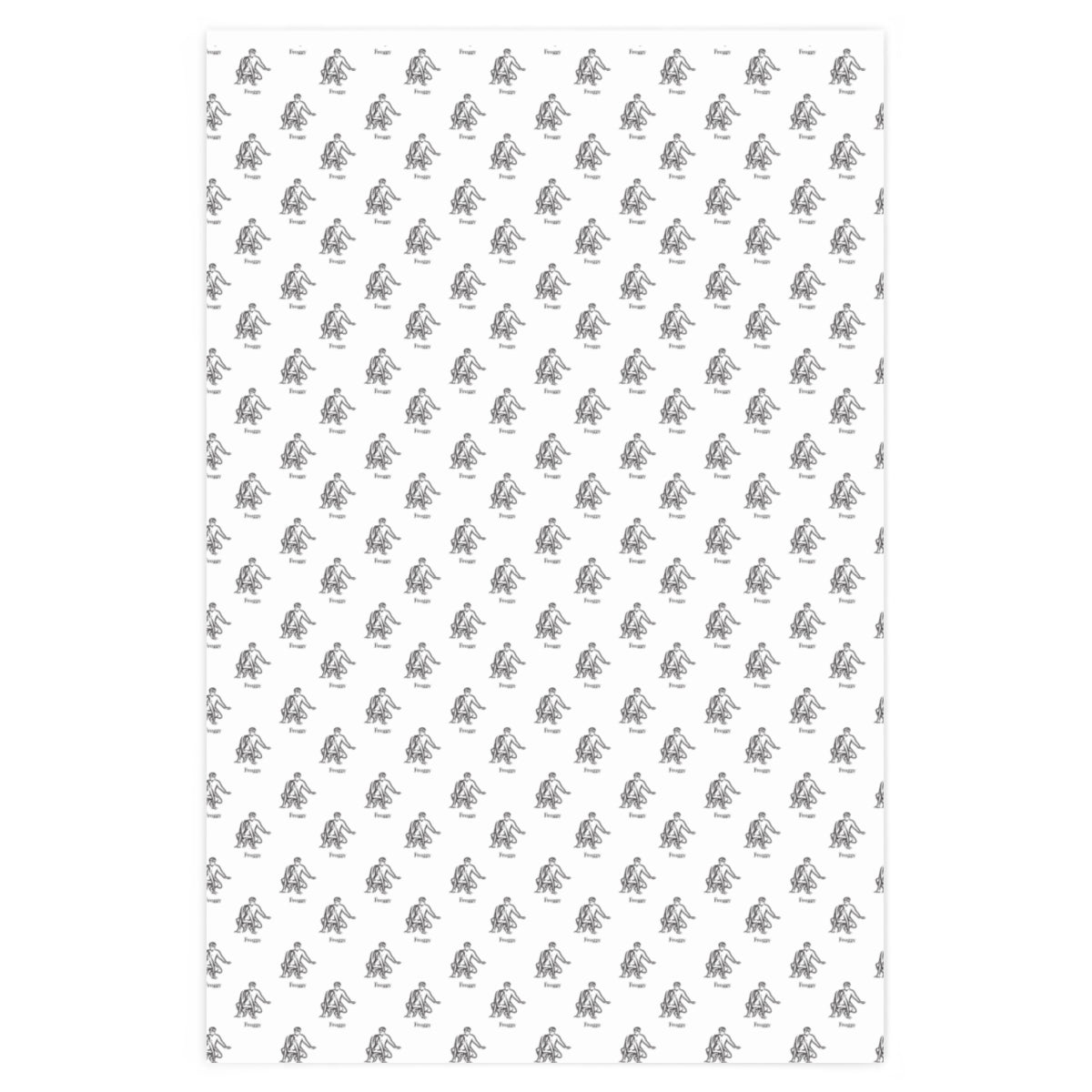 Kama Sutra Froggy! Wrapping Paper - White & Black