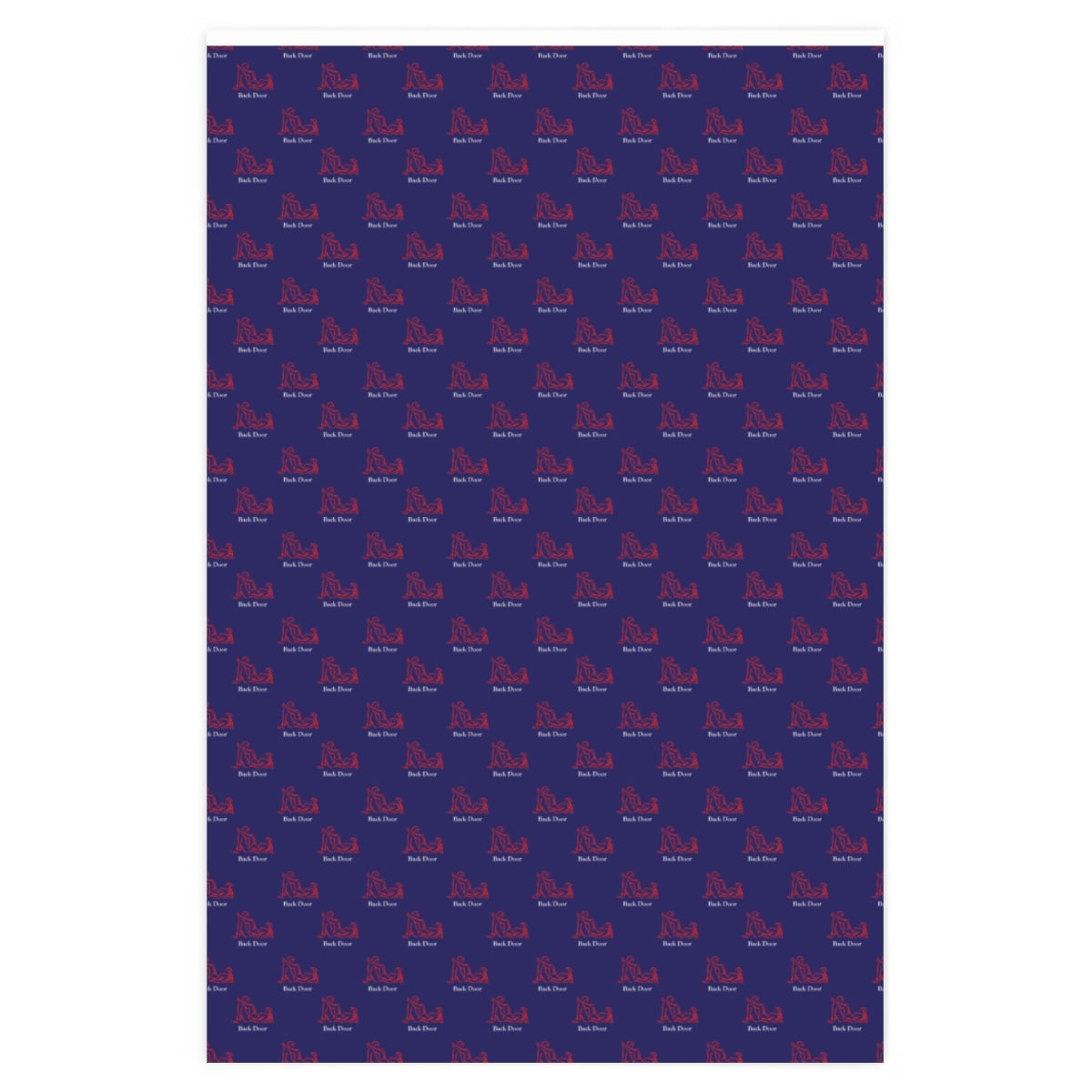 Kama Sutra Backdoor! Wrapping Paper - Blue & Red