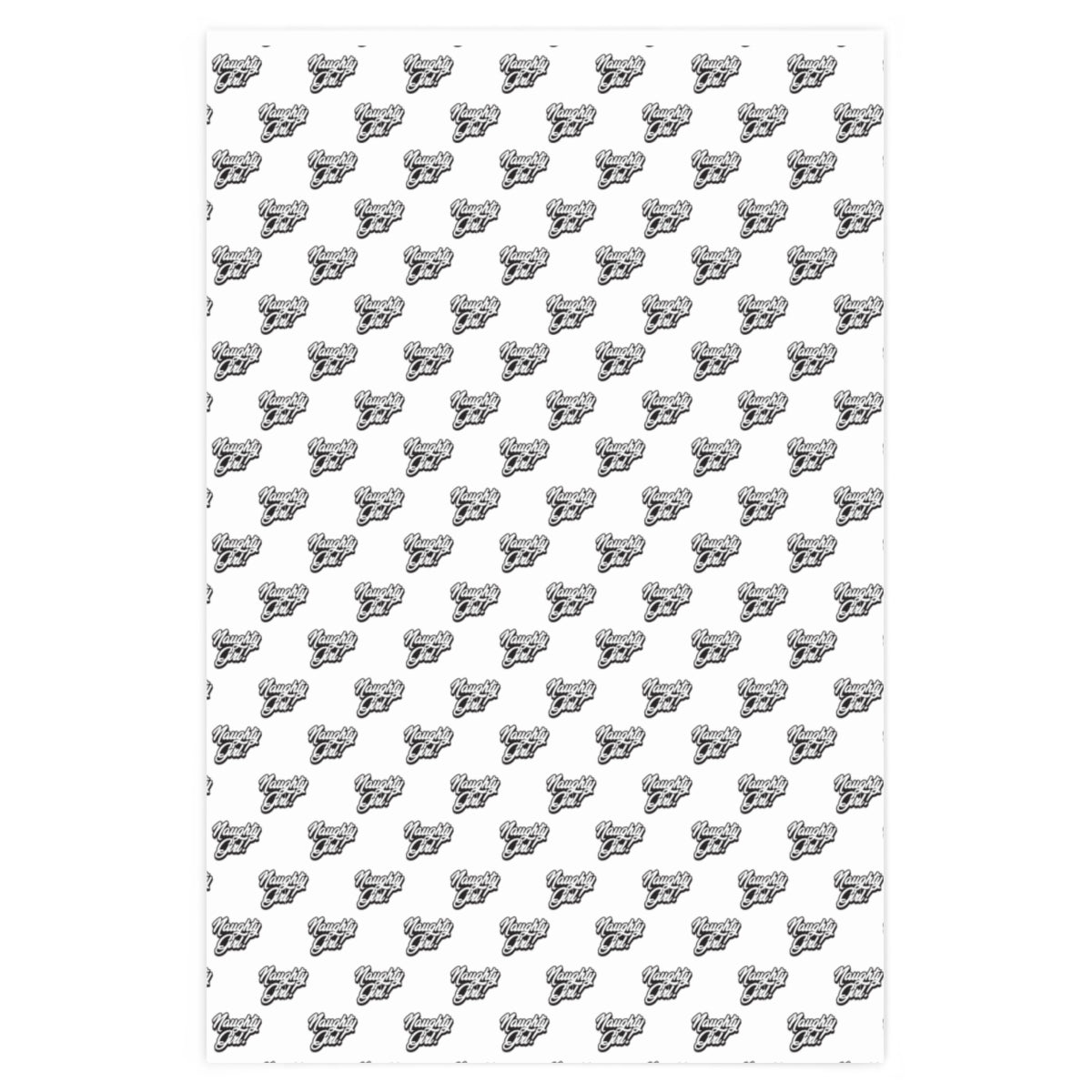 Naughty Girl! Wrapping Paper - White & Black