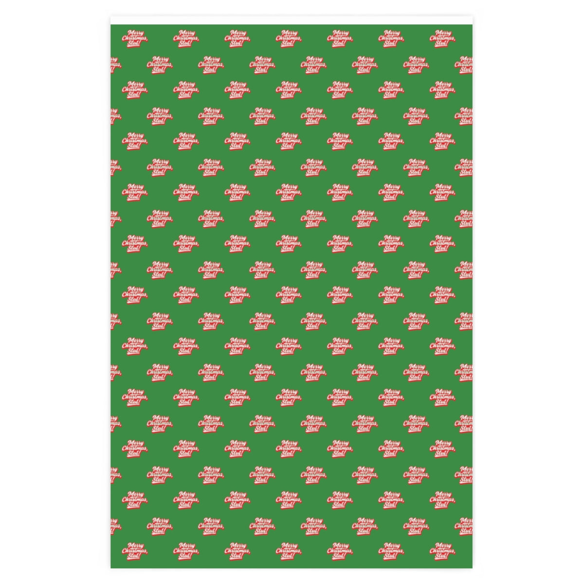 Merry Christmas, Slut! Wrapping Paper - Green & Red