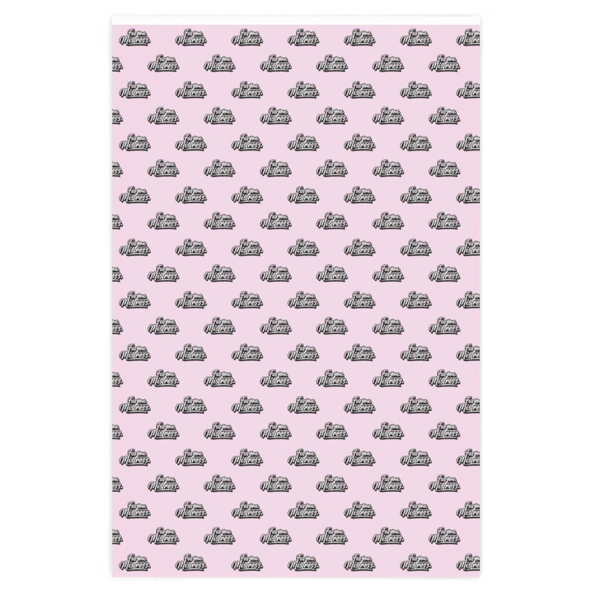 For you, Mistress! Wrapping Paper - Pink & Black