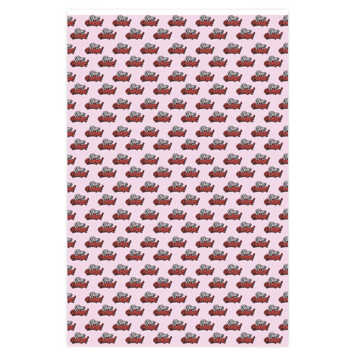 Nice Package! Wrapping Paper - Pink & Black