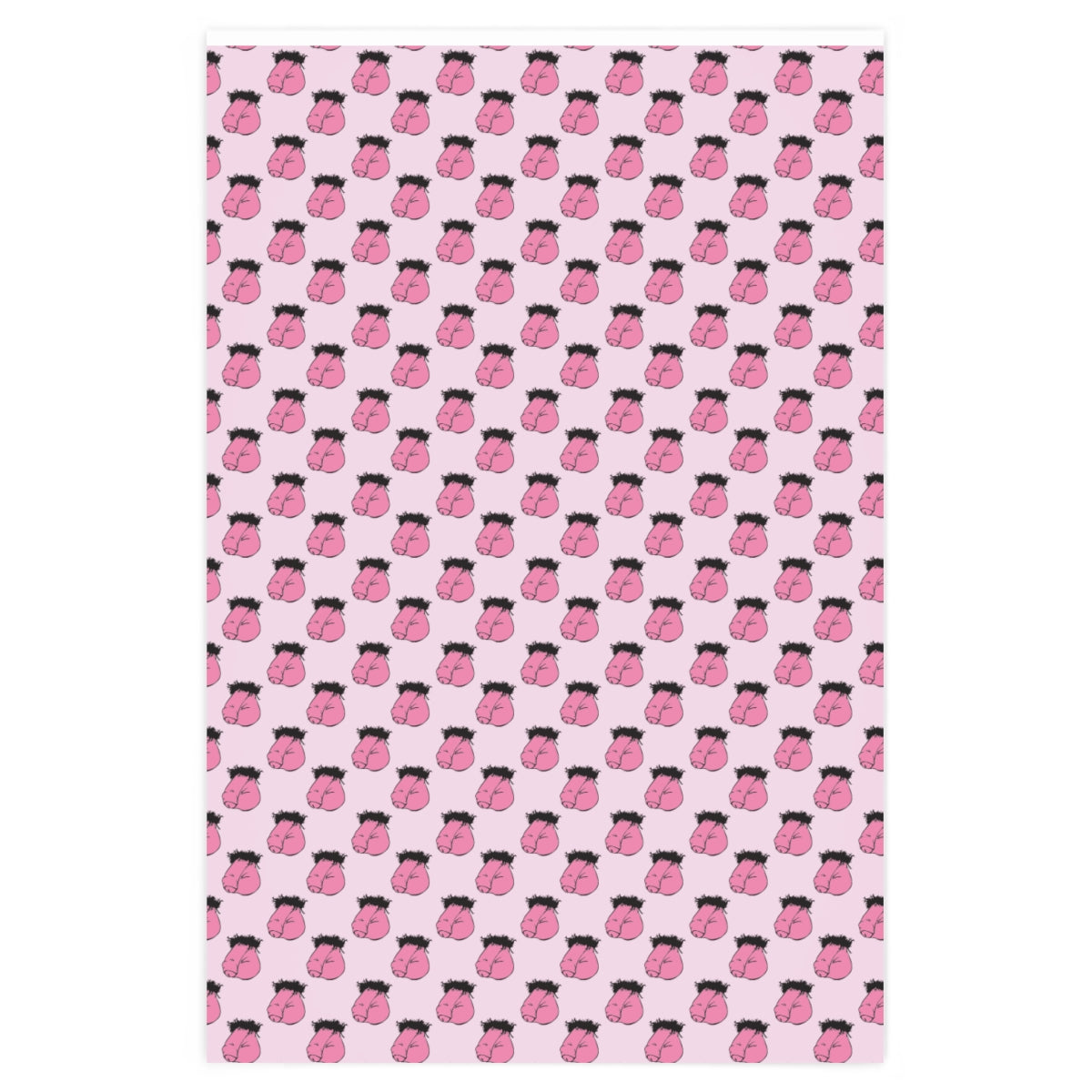 Flaccid Penis! Wrapping Paper - Pink & Black