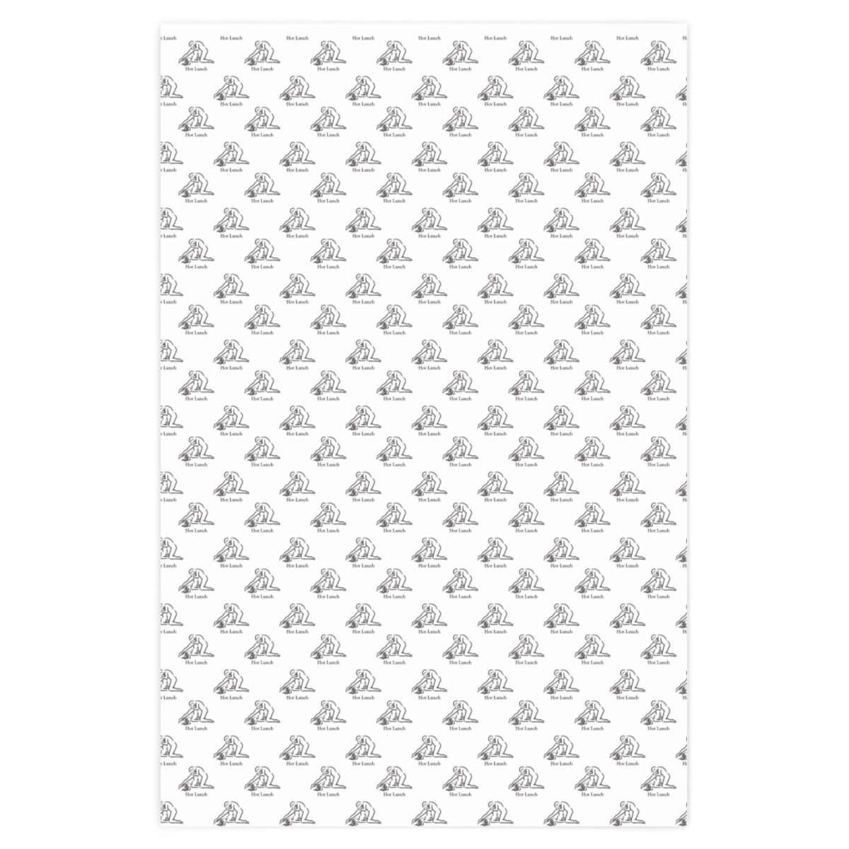 Kama Sutra Hot Lunch! Wrapping Paper - White & Black