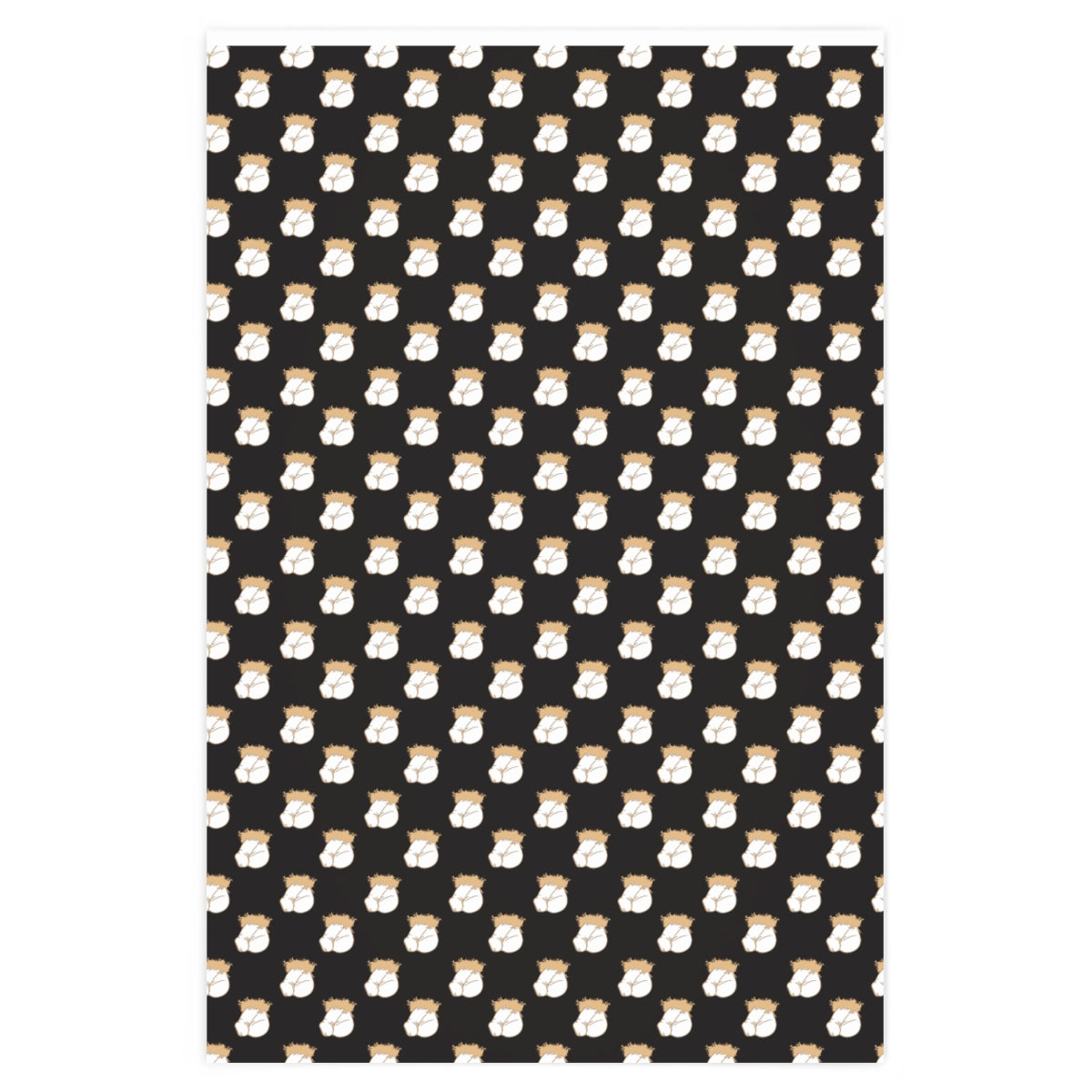 Flaccid Circumcised Penis! Wrapping Paper - Black & Gold