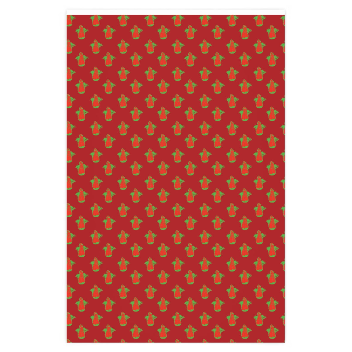 Little Boner! Wrapping Paper - Red & Green