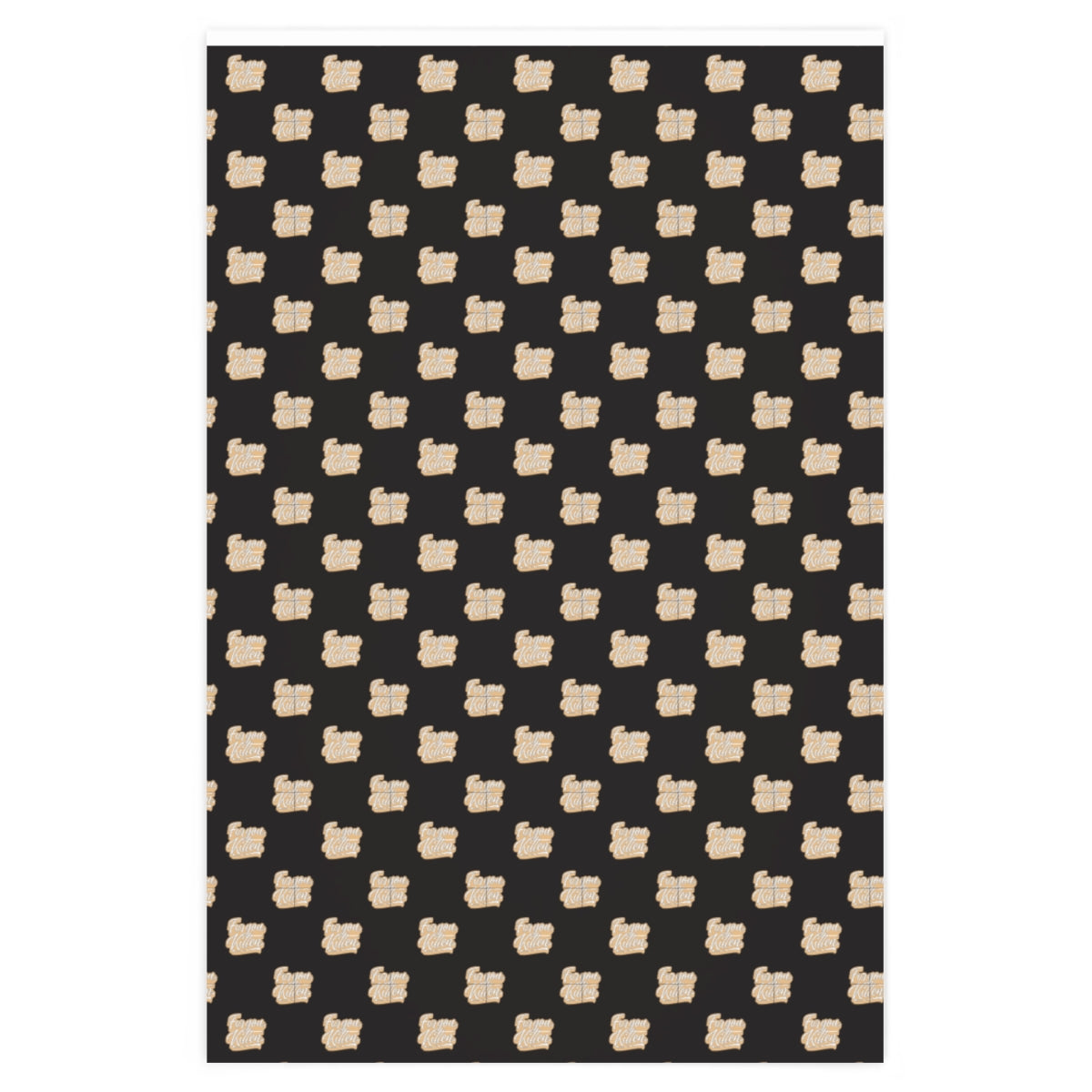 For you, Kitten! Wrapping Paper - Black & Gold