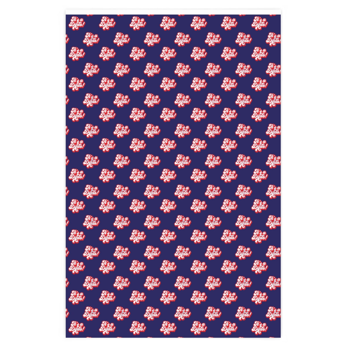 It's a Dildo! Wrapping Paper - Blue & Red