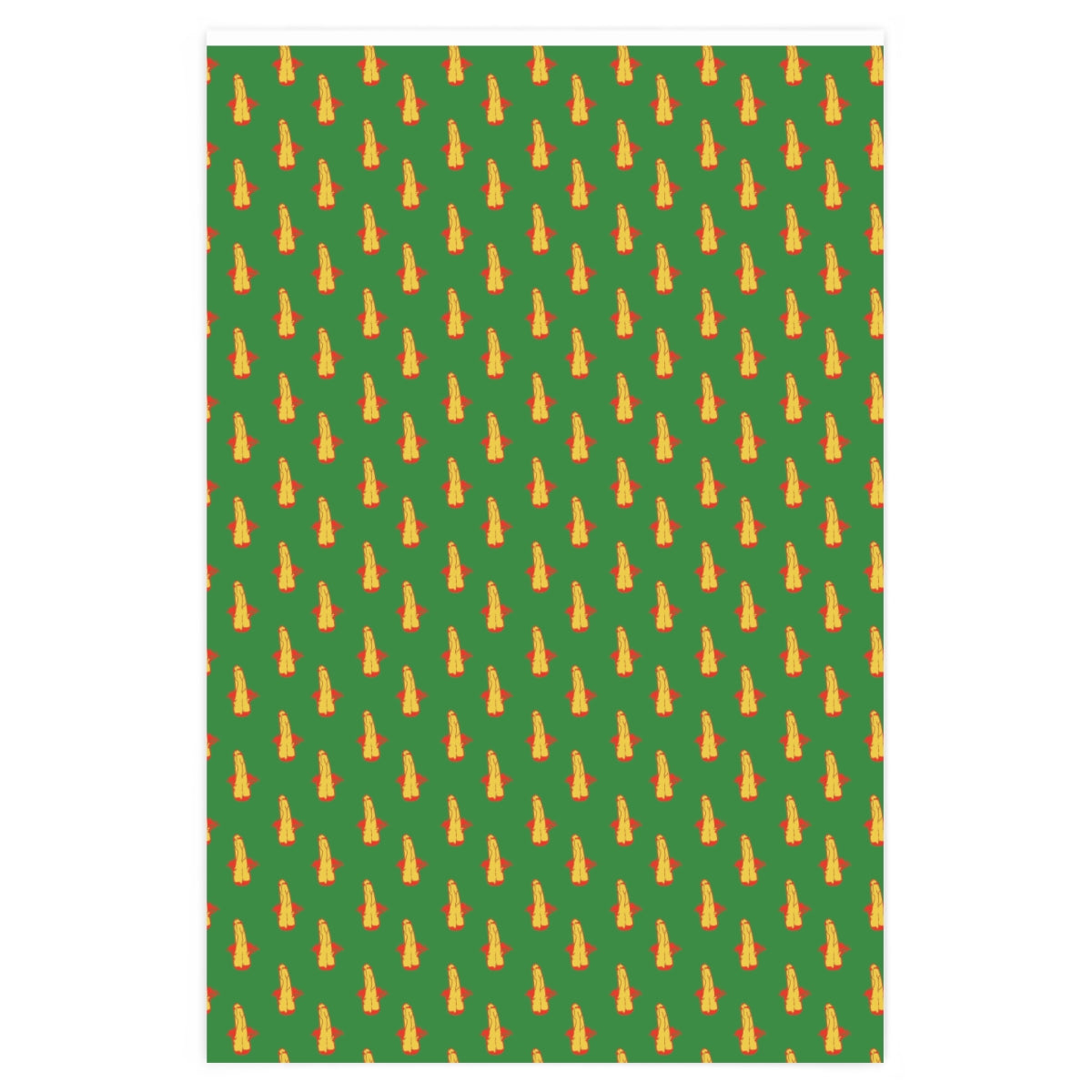 Erect Penis Wrapping Paper! Green & Red