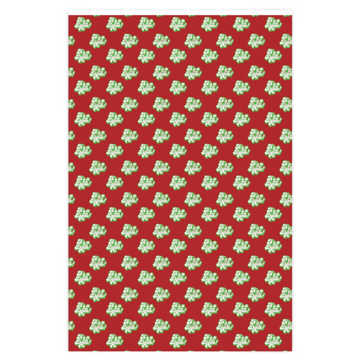 It's a Dildo! Wrapping Paper - Red & Green