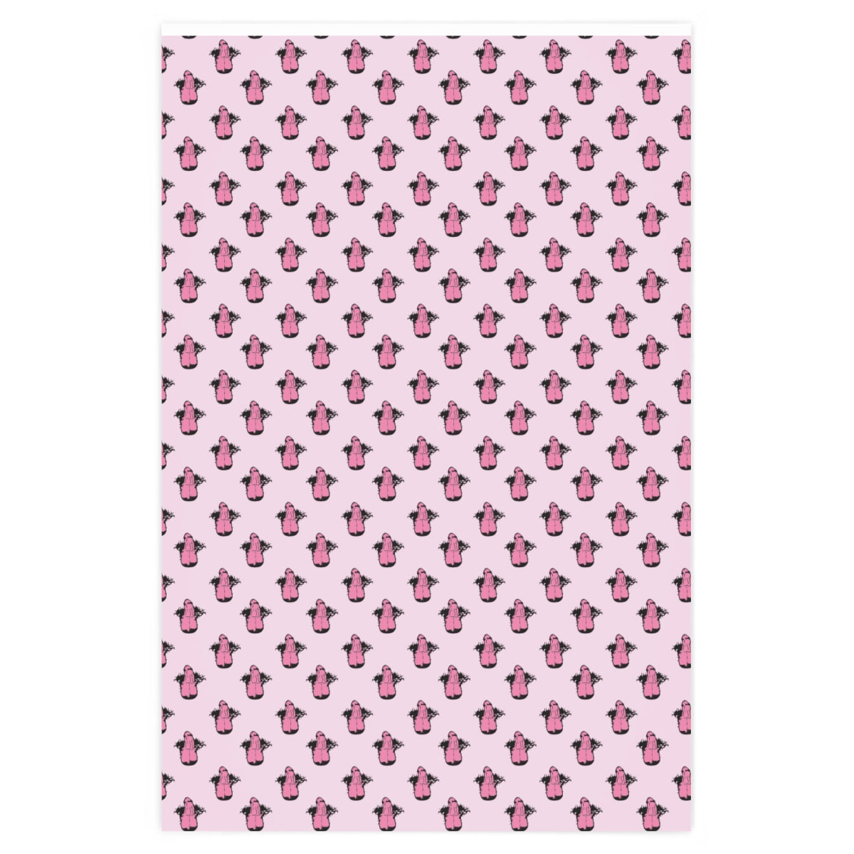 Little Boner! Wrapping Paper - Pink & Black