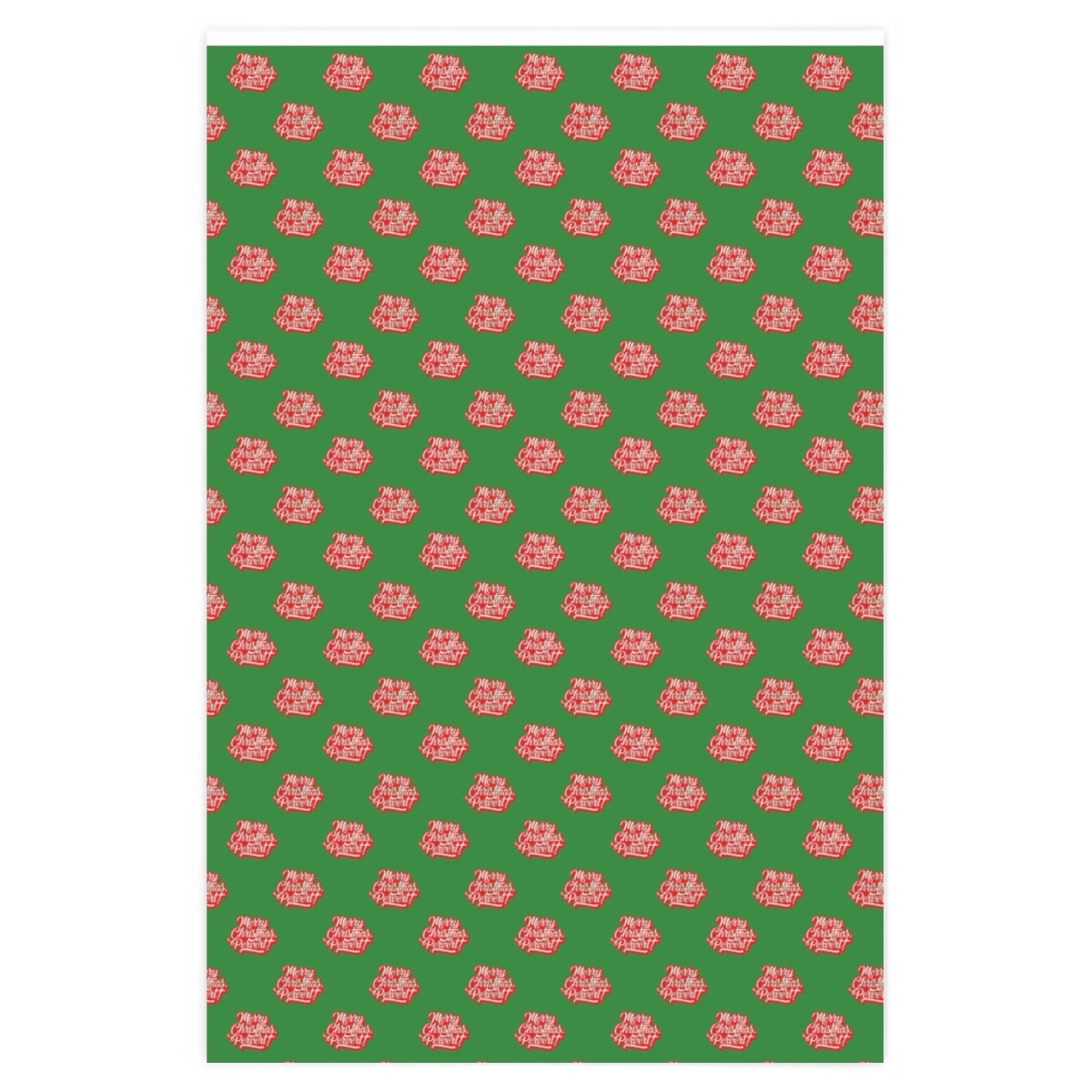 Merry Christmas Pervert! Wrapping Paper - Green & Red