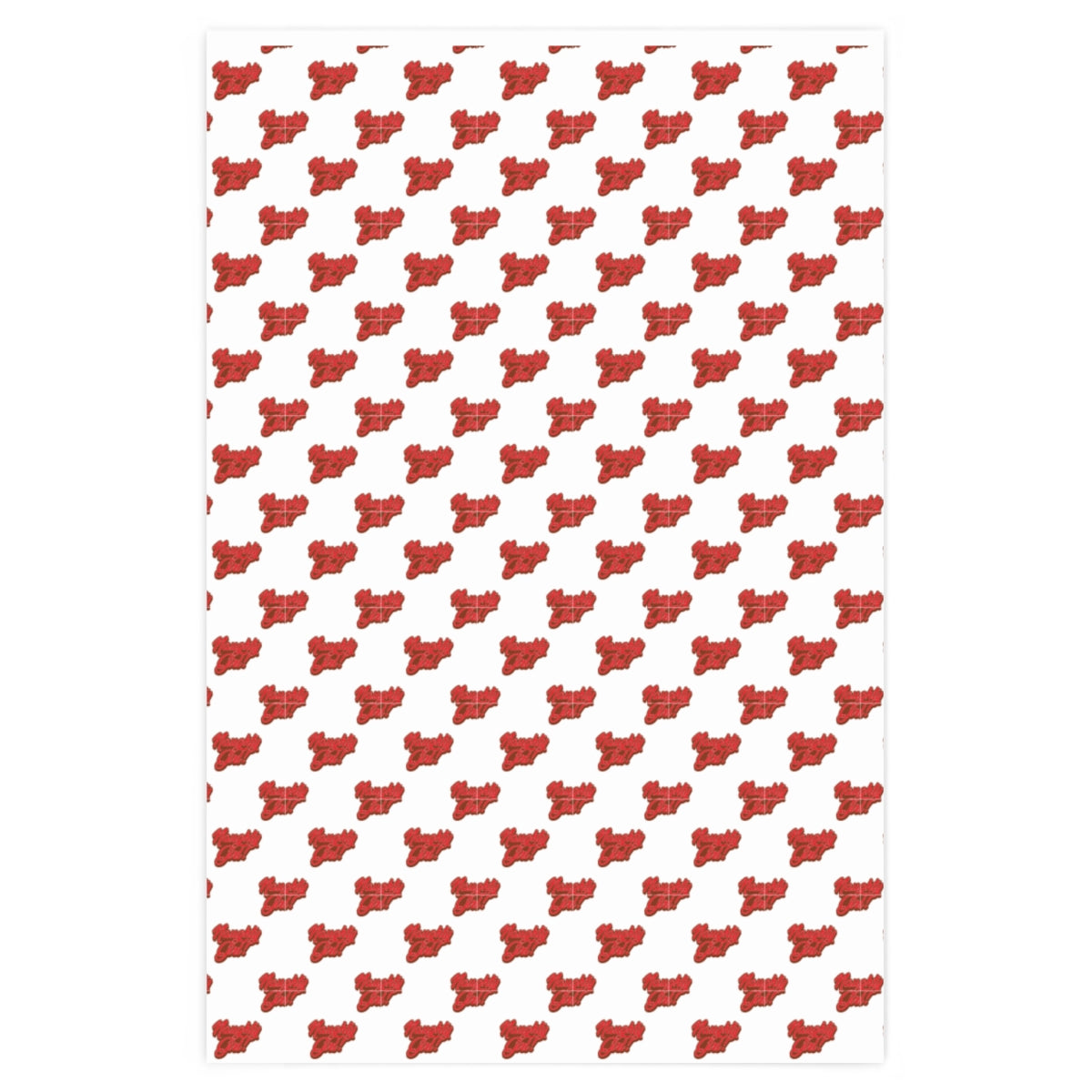 Naughty Girl! Wrapping Paper - White & Red/Green