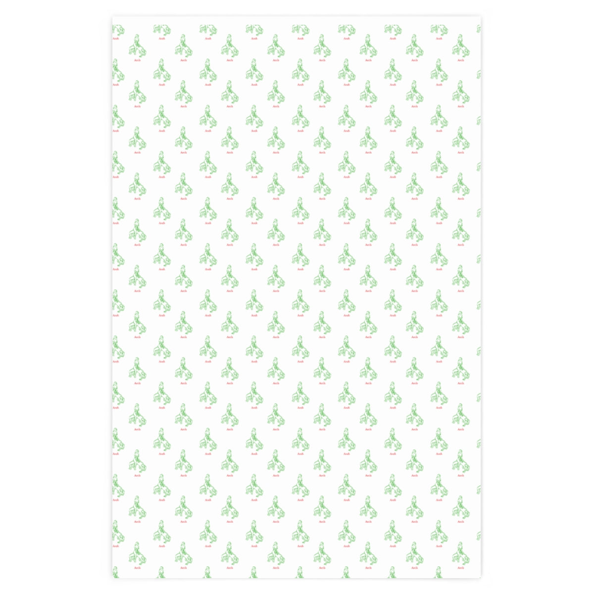 Kama Sutra Arch! Wrapping Paper - White & Red/Green