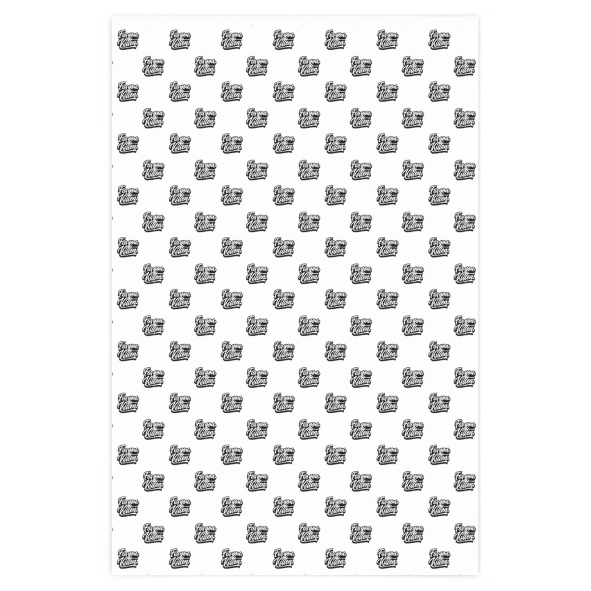 For you, Kitten! Wrapping Paper - White & Black