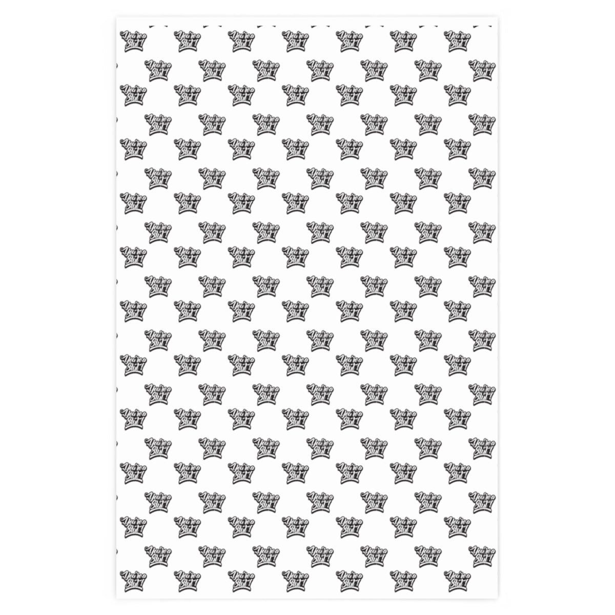 You're a Slut! Wrapping Paper - White & Black