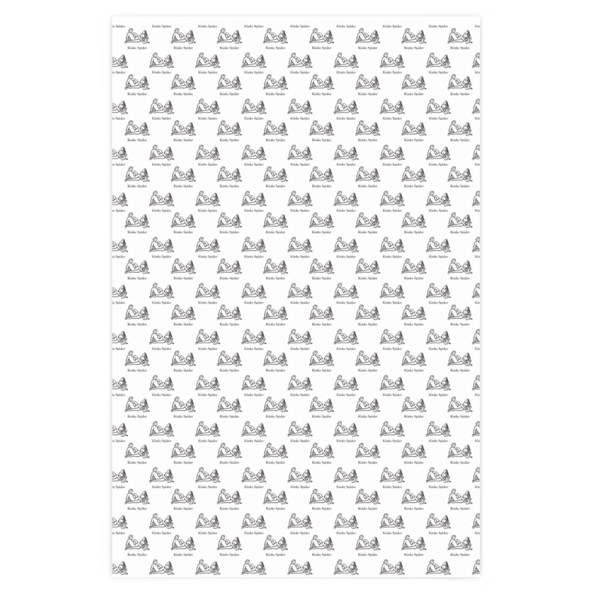 Kama Sutra Kinky Spider! Wrapping Paper - White & Black