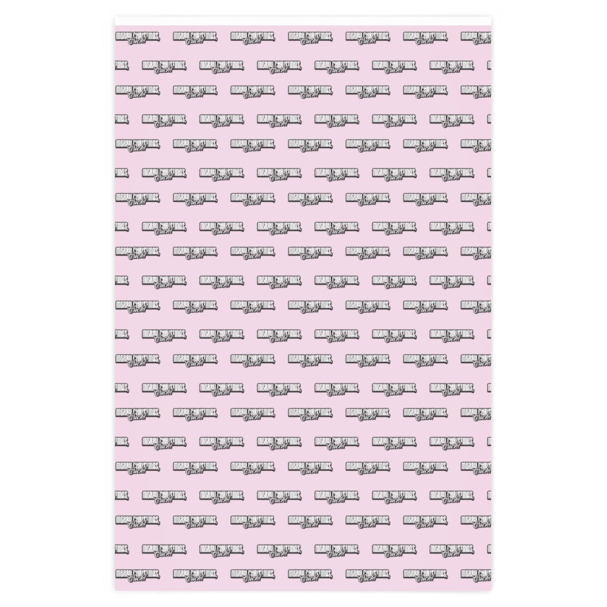 Merry Christmas, Cuck! Wrapping Paper - Pink & Black