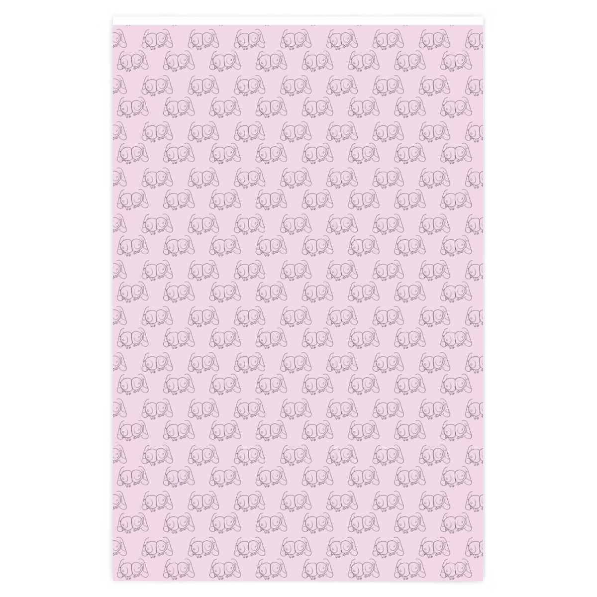 Big Boobs! Wrapping Paper - Pink & Black