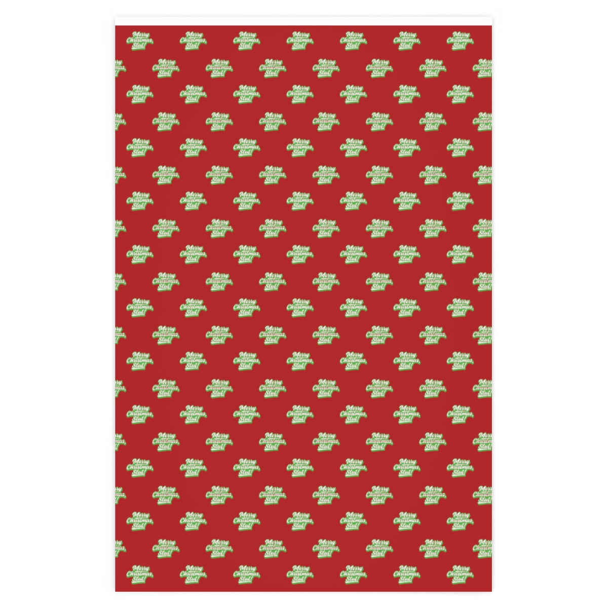 Merry Christmas, Slut! Wrapping Paper - Red & Green