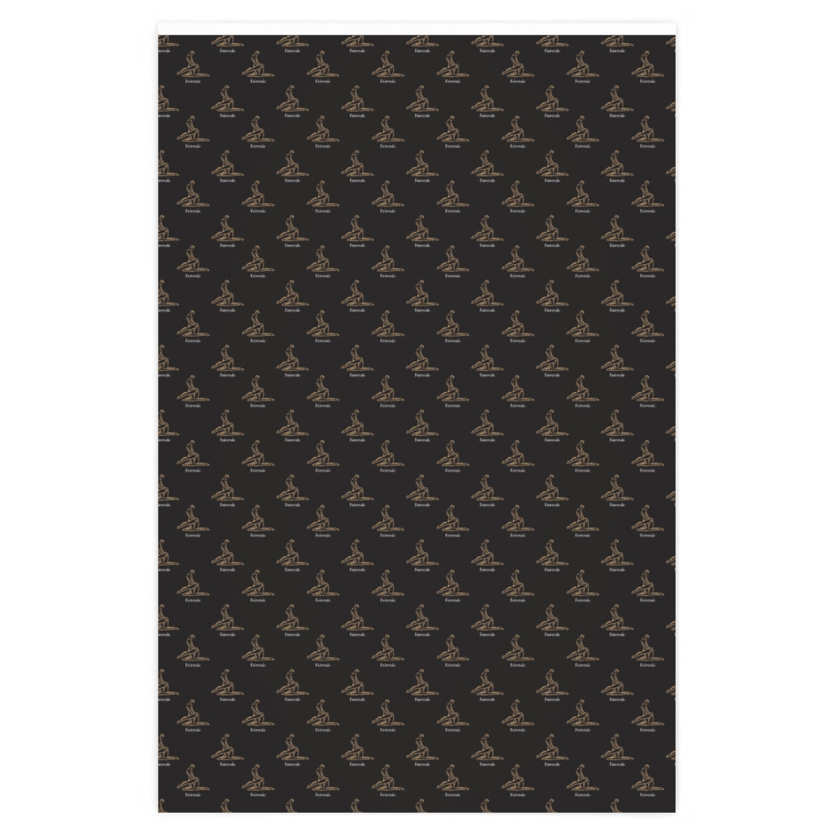 Kama Sutra Fairytale! Wrapping Paper - Black & Gold