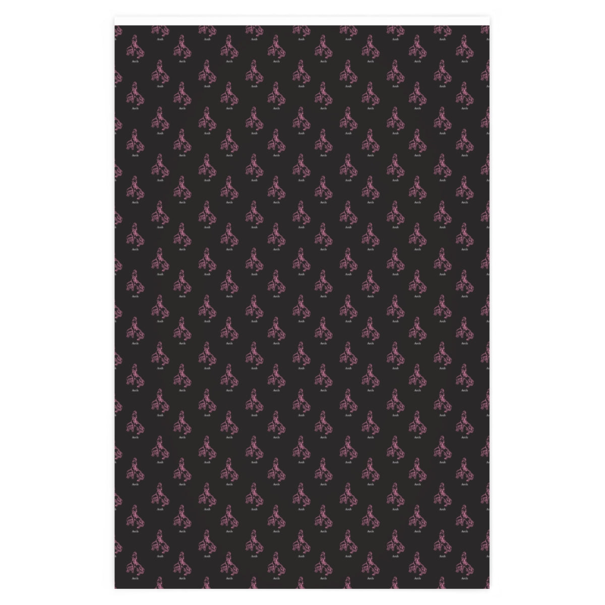 Kama Sutra Arch! Wrapping Paper - Black & Pink