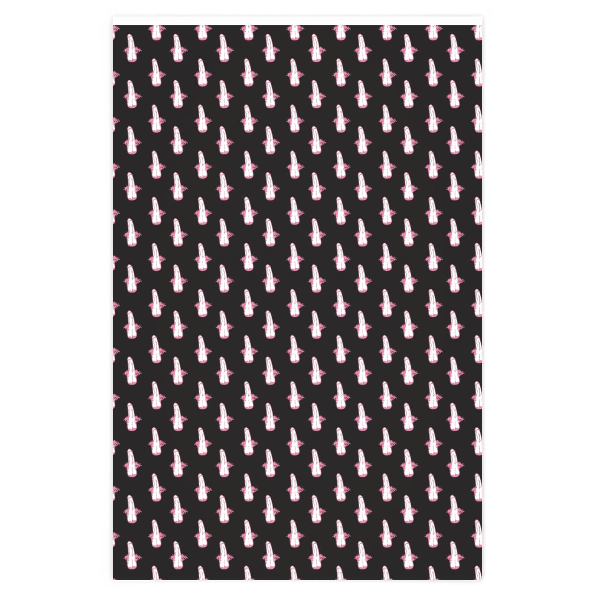 Erect Penis Wrapping Paper! Black & Pink