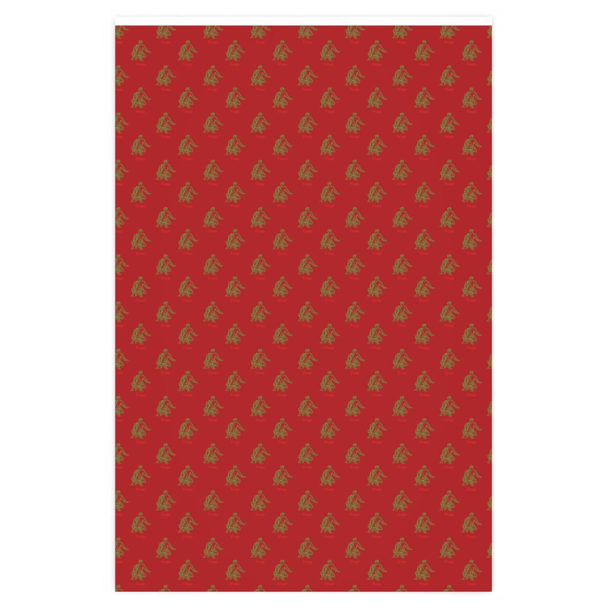 Kama Sutra Froggy! Wrapping Paper - Red & Green