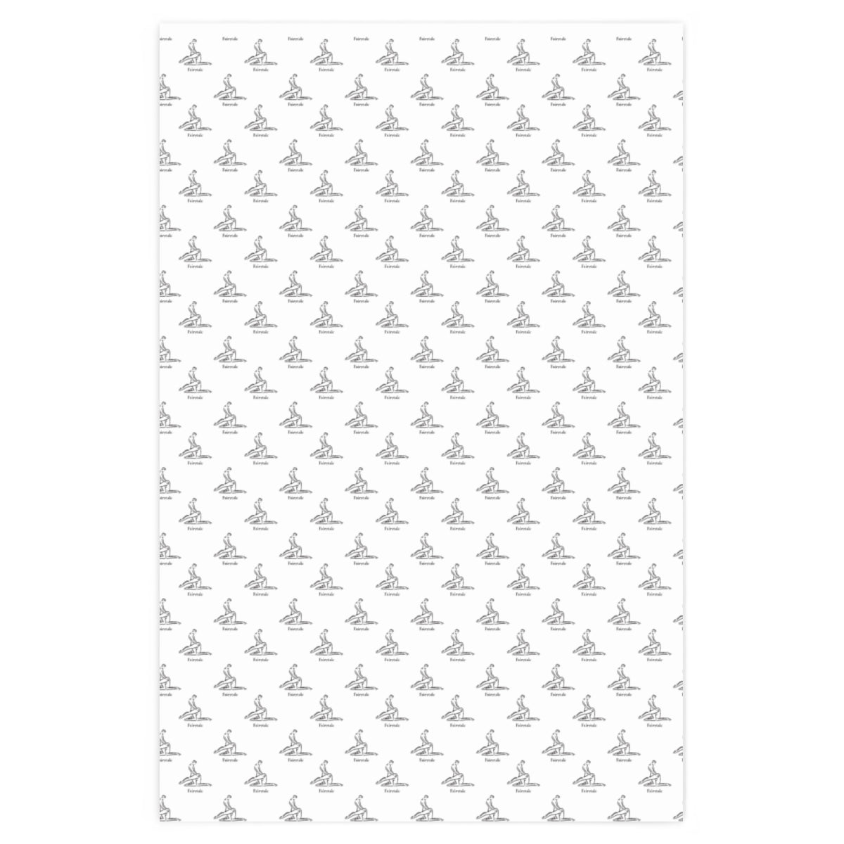 Kama Sutra Fairytale! Wrapping Paper - White & Black