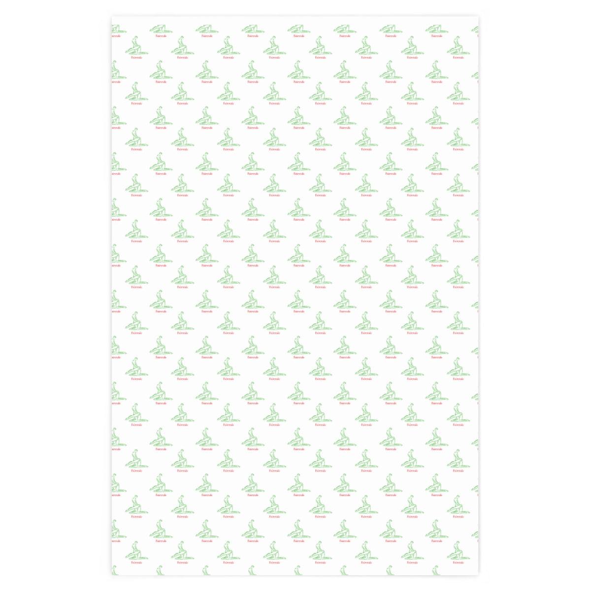 Kama Sutra Fairytale! Wrapping Paper - White & Red/Green