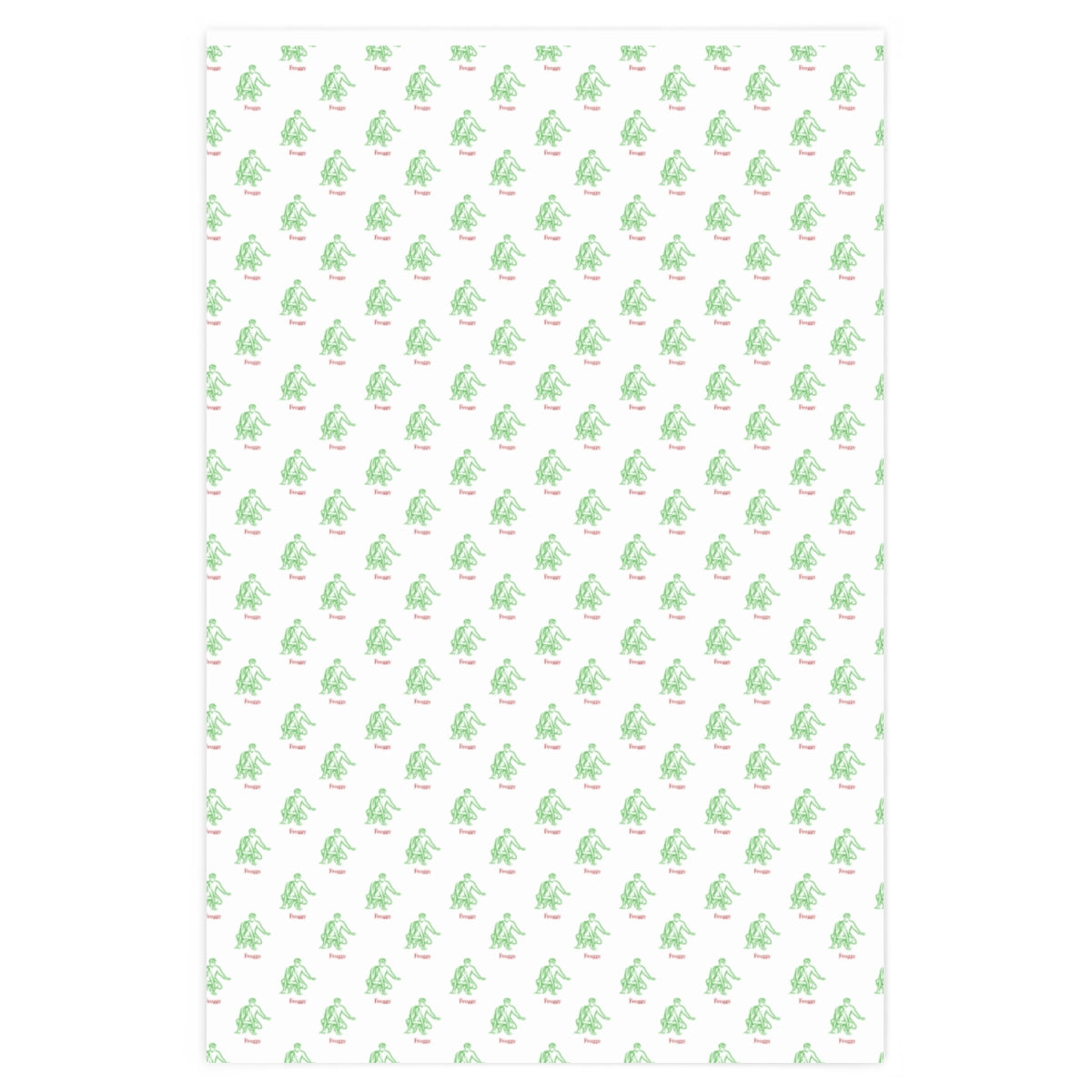 Kama Sutra Froggy! Wrapping Paper - White & Red/Green