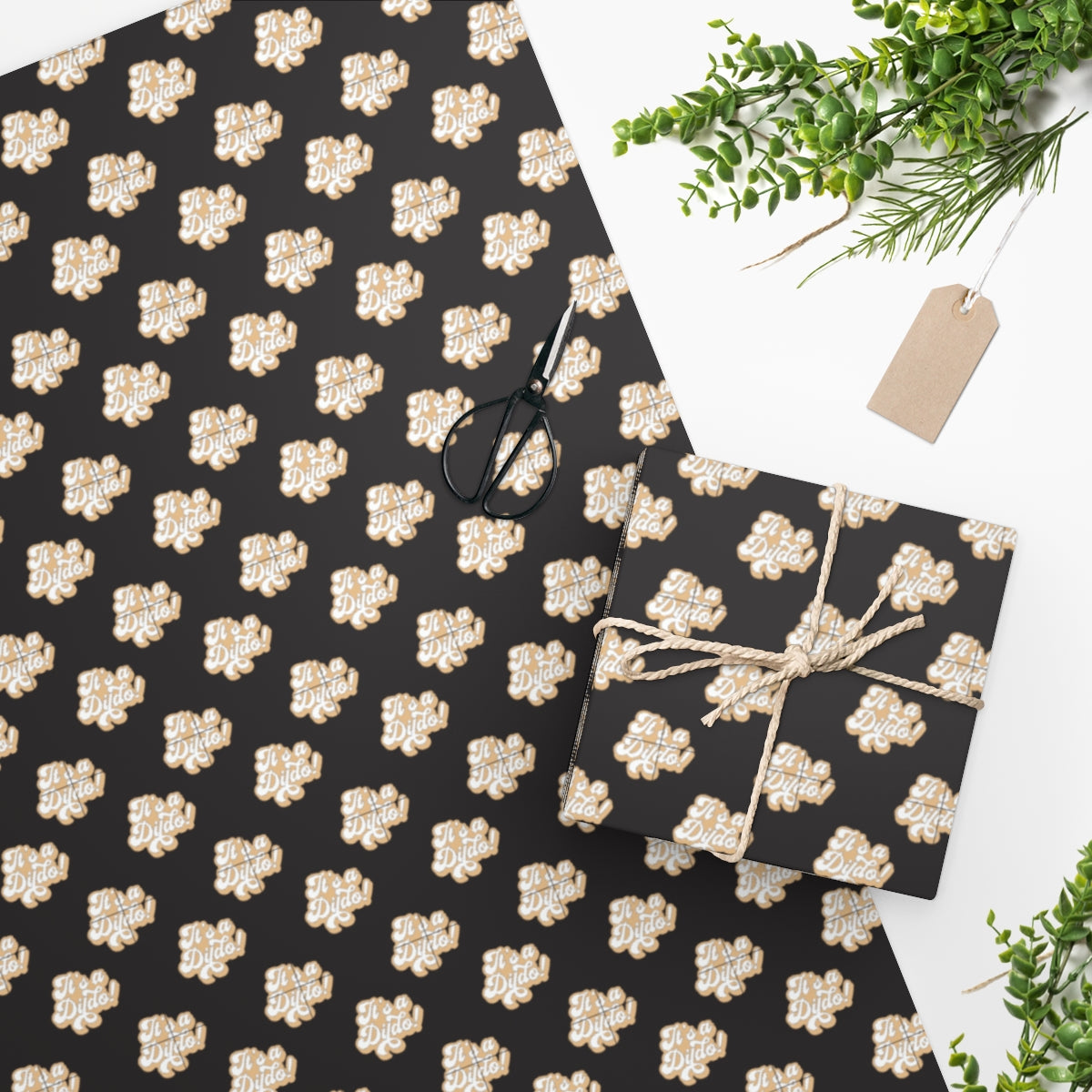 It's a Dildo! Wrapping Paper - Black & Gold