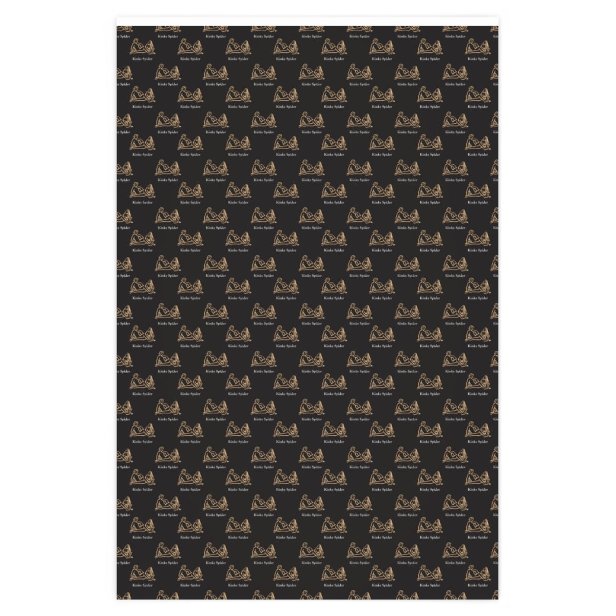 Kama Sutra Kinky Spider! Wrapping Paper - Black & Gold