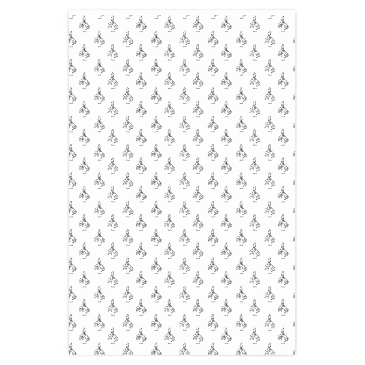 Kama Sutra Arch! Wrapping Paper - White & Black