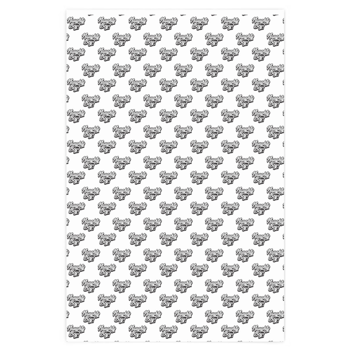 Naughty Boy! Wrapping Paper - White & Black