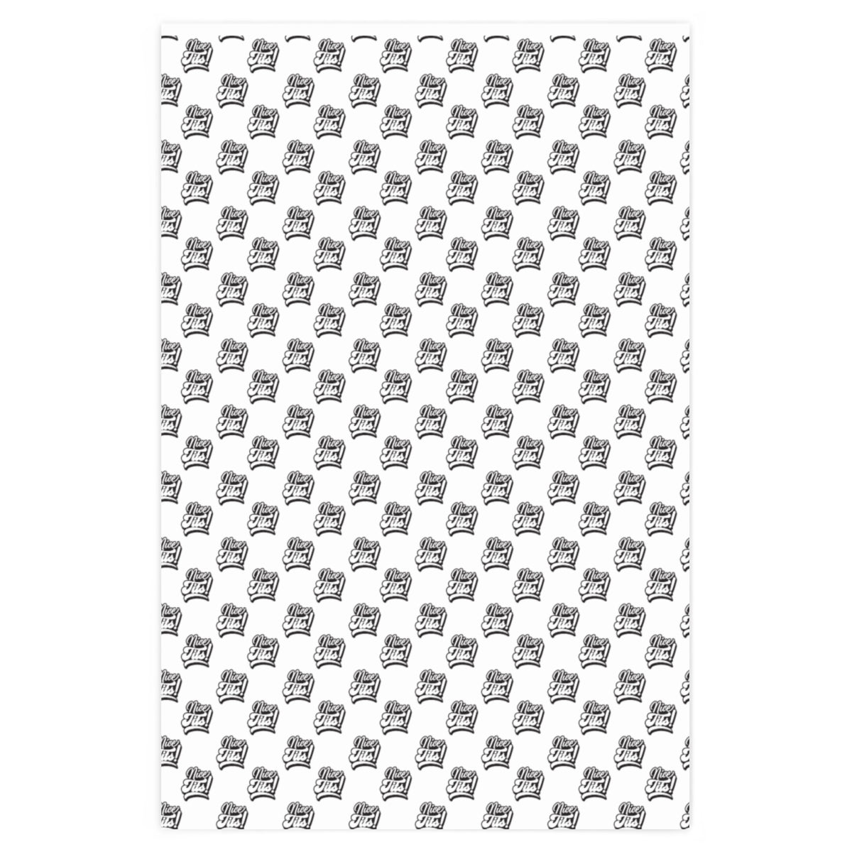 Nice Tits! Wrapping Paper - White & Black