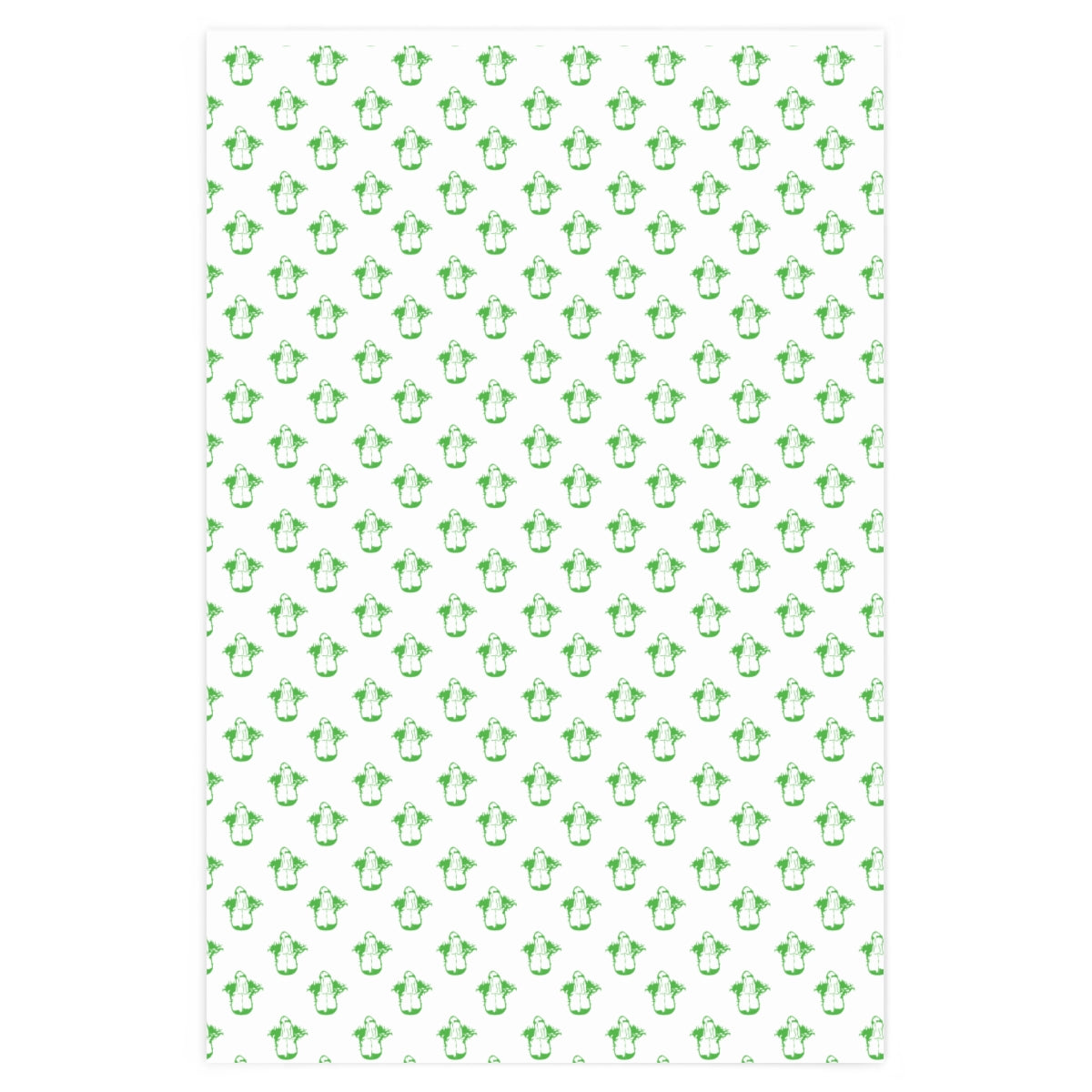 Little Boner! Wrapping Paper - White & Green