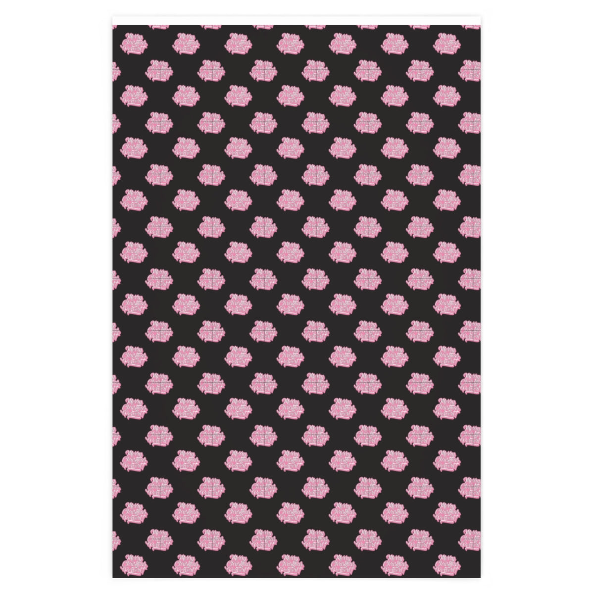 Merry Christmas Pervert! Wrapping Paper - Black & Pink