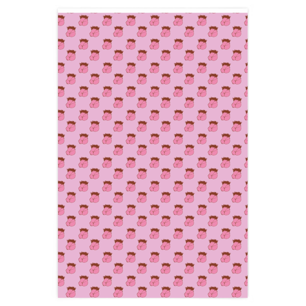 Flaccid Circumcised Penis! Wrapping Paper - Pink & Red