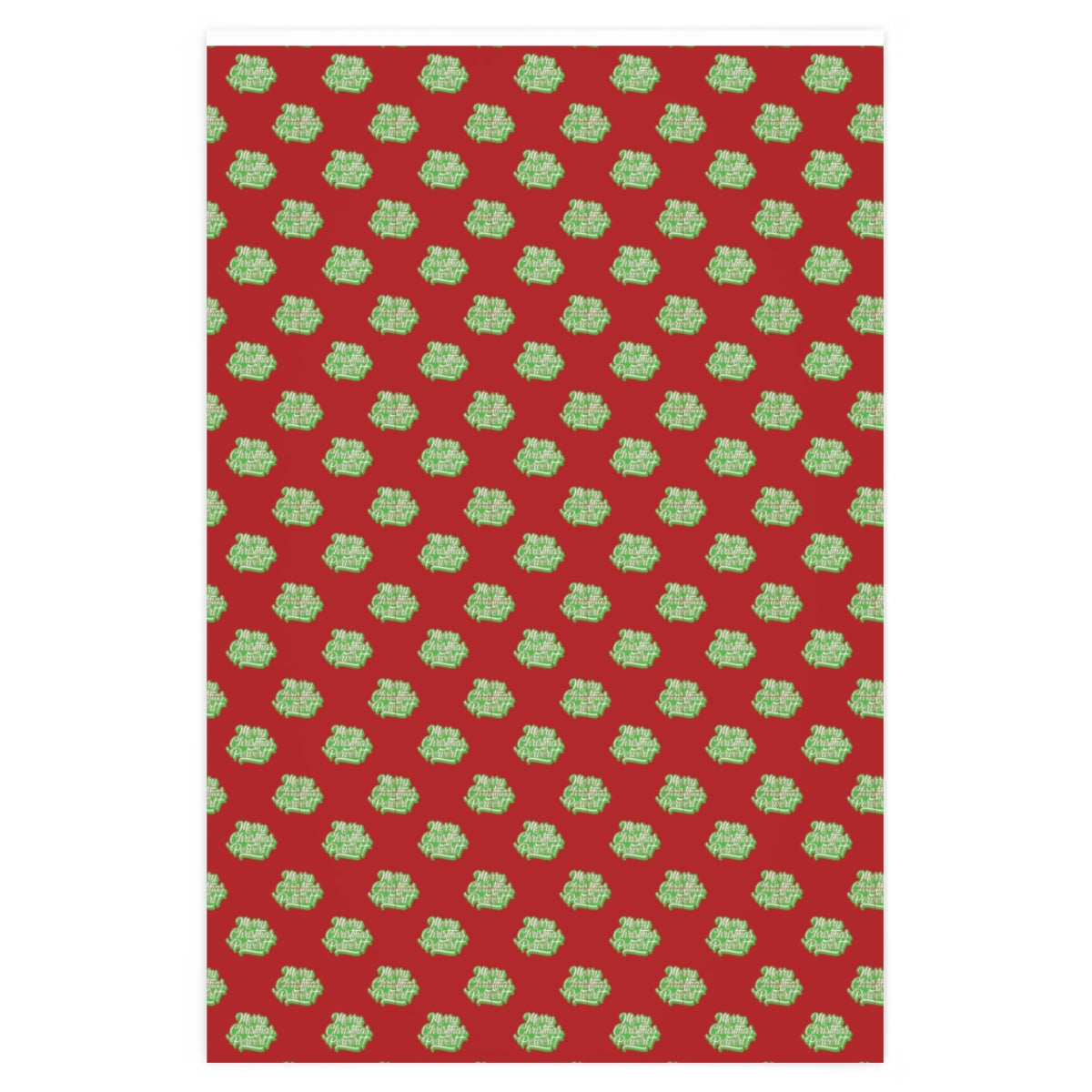 Merry Christmas Pervert! Wrapping Paper - Red & Green