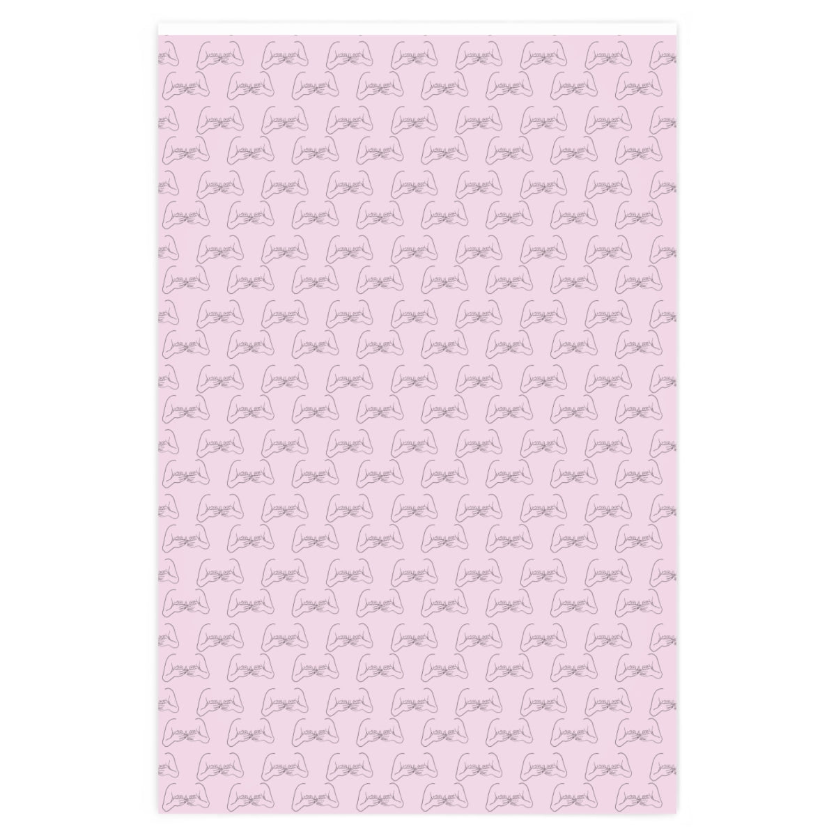 Sweet A-Cups! Wrapping Paper - Pink & Black