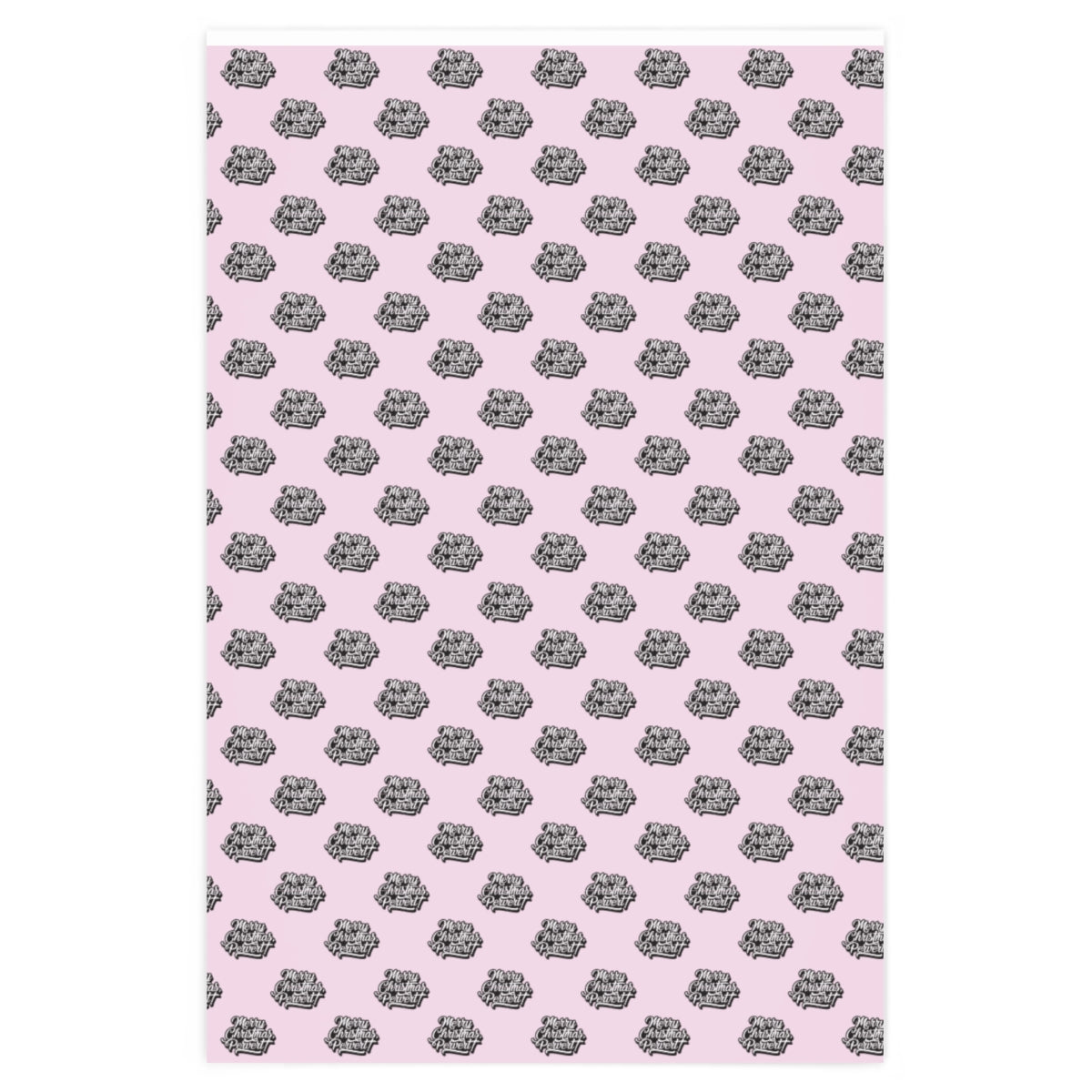 Merry Christmas Pervert! Wrapping Paper - Pink & Black