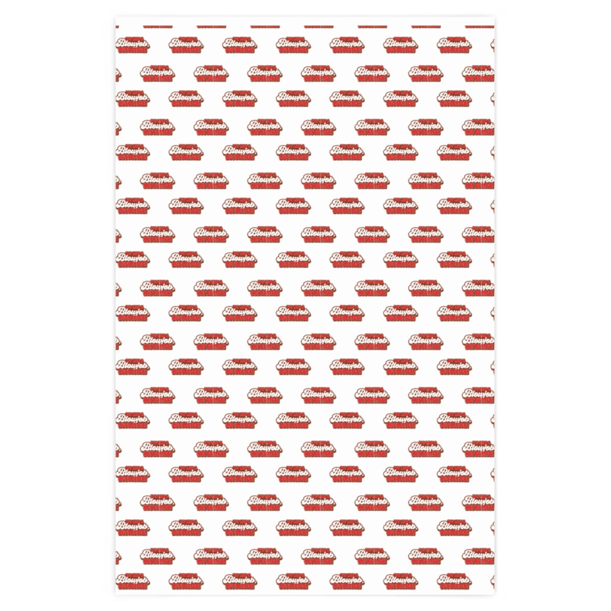 It's like a Blowjob, but Better! Wrapping Paper - White & Red/Green