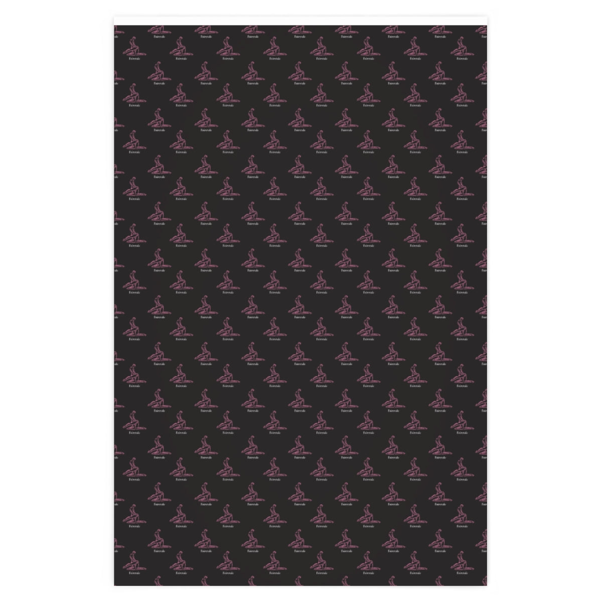 Kama Sutra Fairytale! Wrapping Paper - Black & Pink