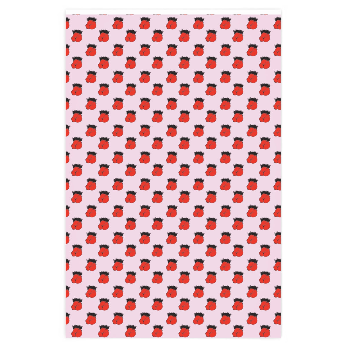 Flaccid Circumcised Penis! Wrapping Paper - Pink & Red