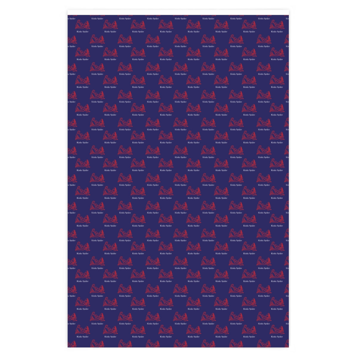 Kama Sutra Kinky Spider! Wrapping Paper - Blue & Red