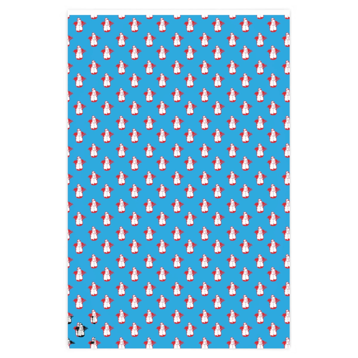 Little Boner! Wrapping Paper - Light Blue