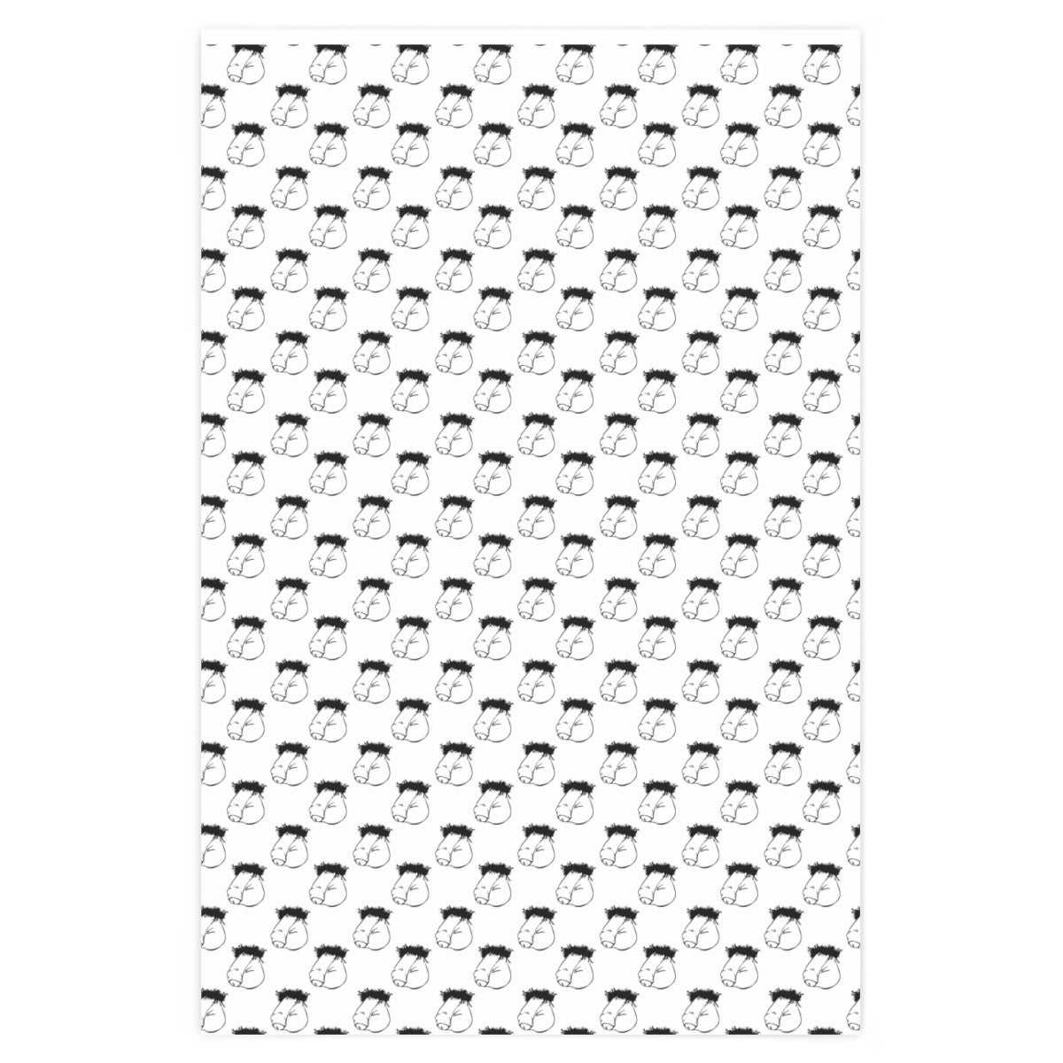 Flaccid Penis! Wrapping Paper - White & Black